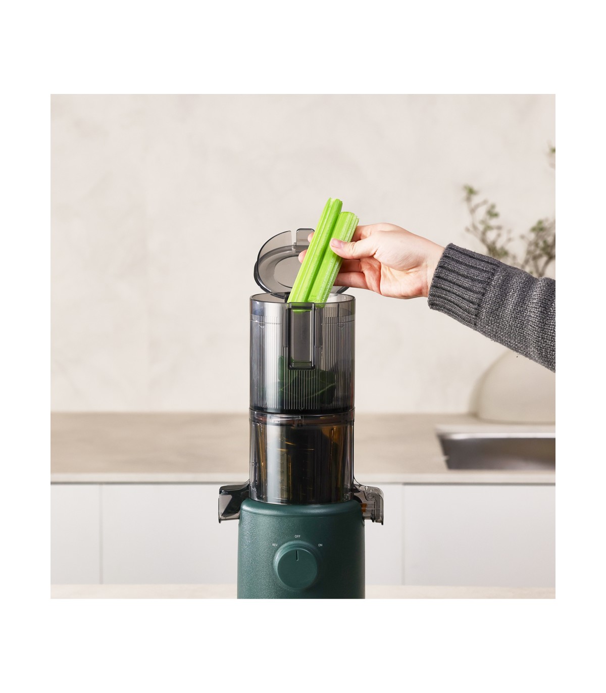 Extracteur de jus vertical Hurom H310A - Vert