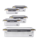 Lot de 5 boîtes inox - Batch cooking - PIKA