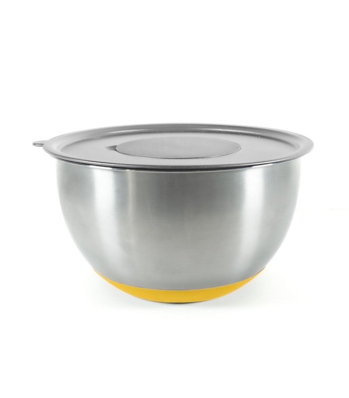 Lot de 3 bols inox + 3 couvercles + 3 râpes - PIKA