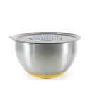 Lot de 3 bols inox + 3 couvercles + 3 râpes - PIKA