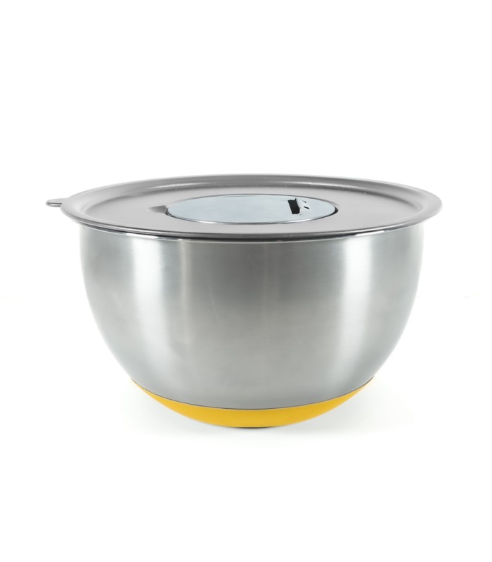 Lot de 3 bols inox + 3 couvercles + 3 râpes - PIKA