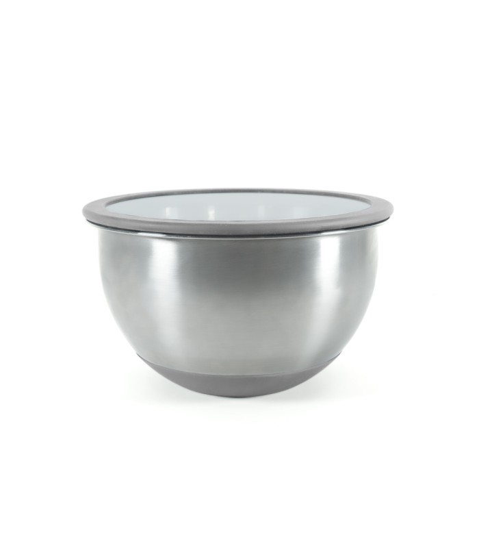 Lot de 3 bols inox + 3 couvercles + 3 râpes - PIKA