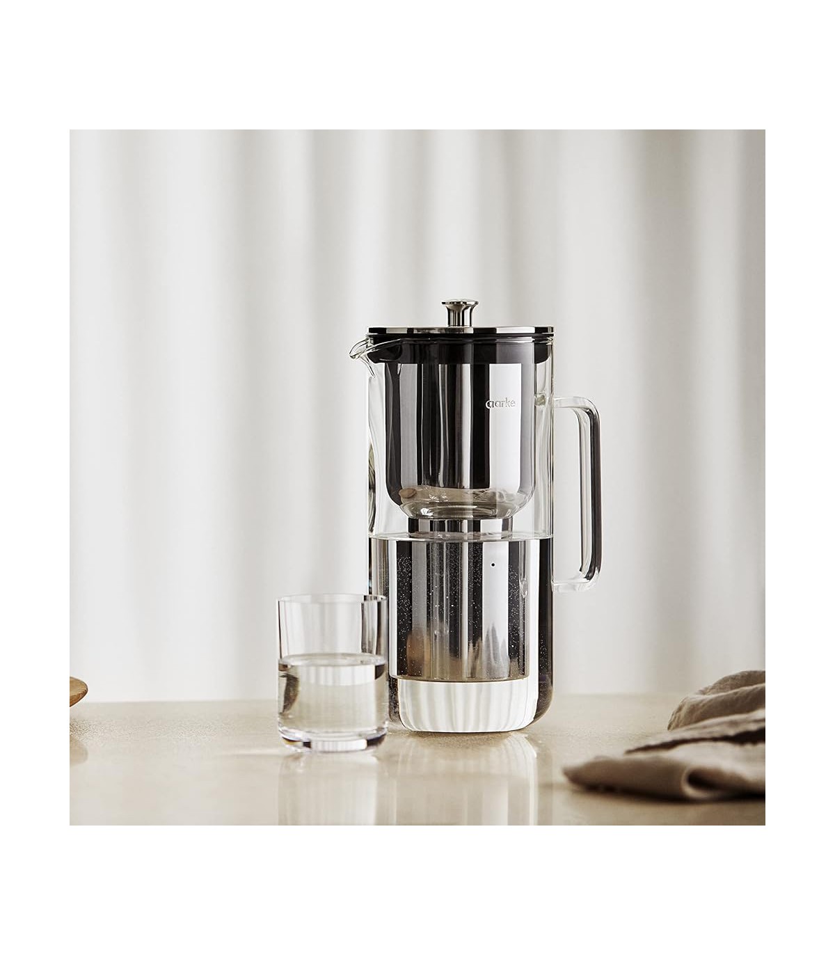 Pichet en verre pour carafe filtrante Aarke 2,36L
