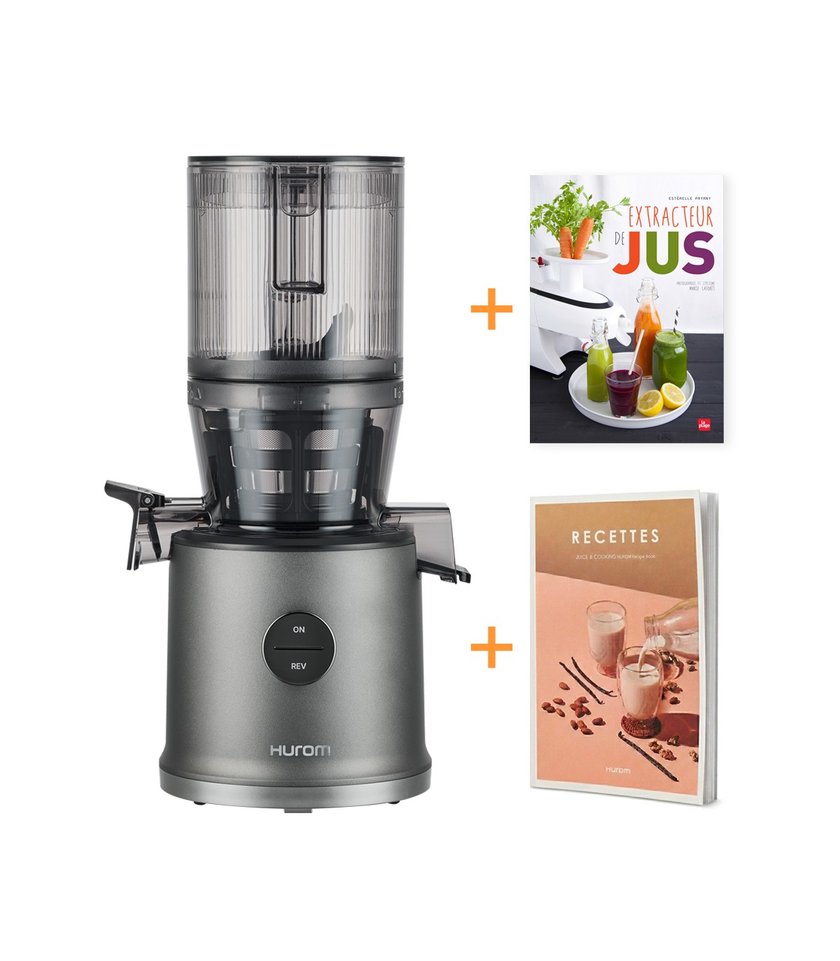 Extracteur de jus Hurom H80-ST Pure Press gris titane