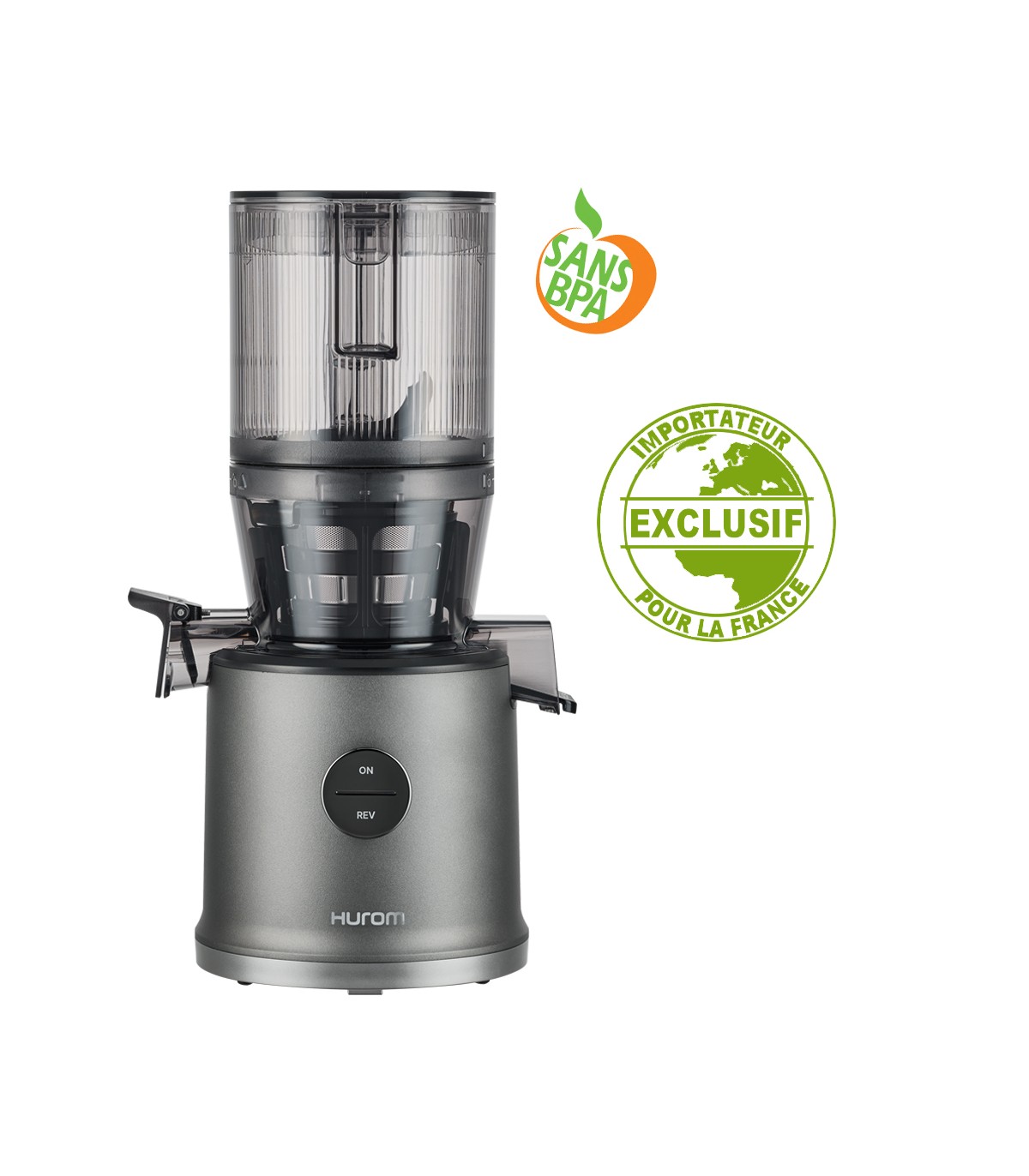 Extracteur de jus vertical Hurom H80-ST - Gris titane