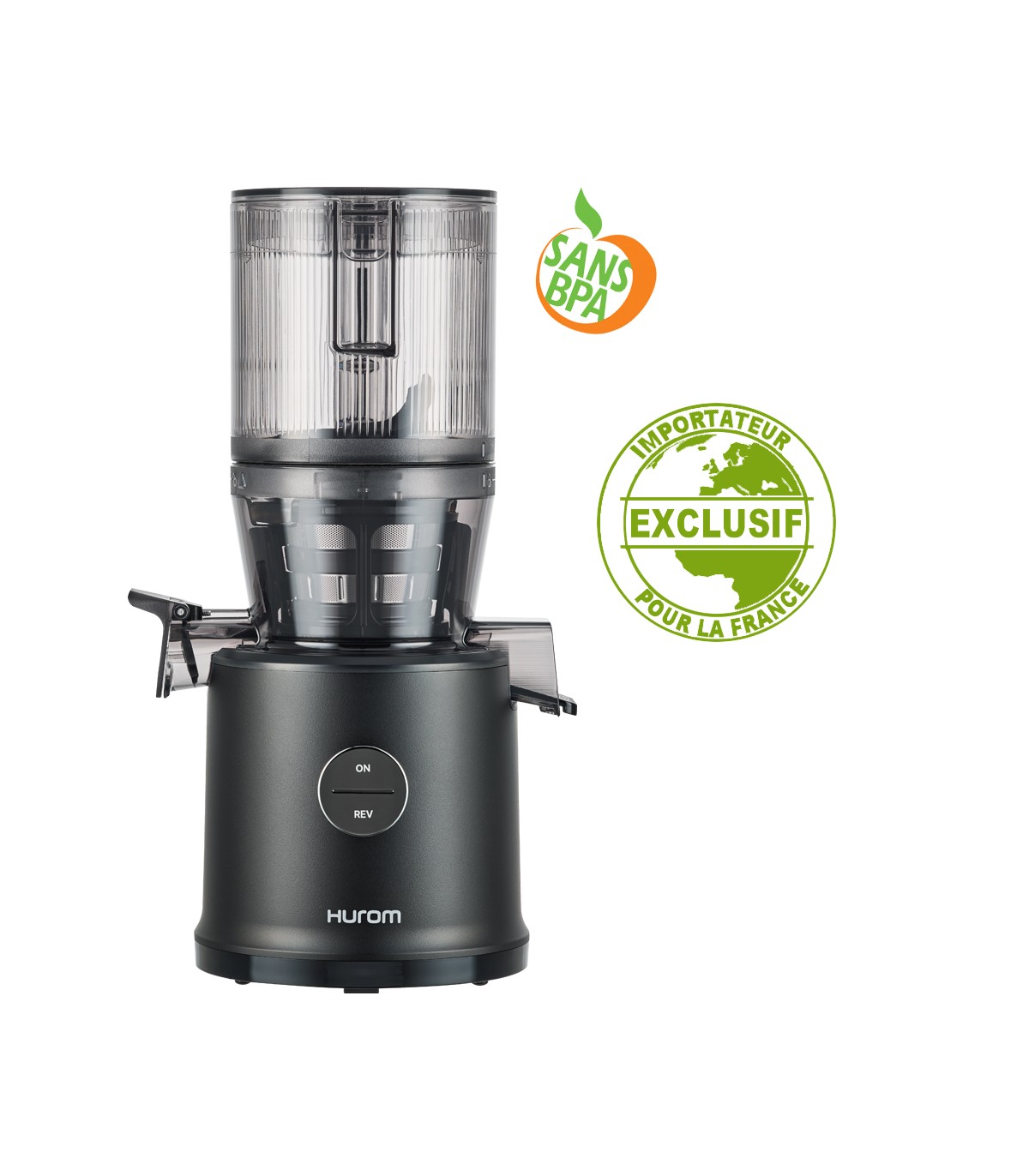 Extracteur de jus vertical Hurom H80-ST - Noir mat