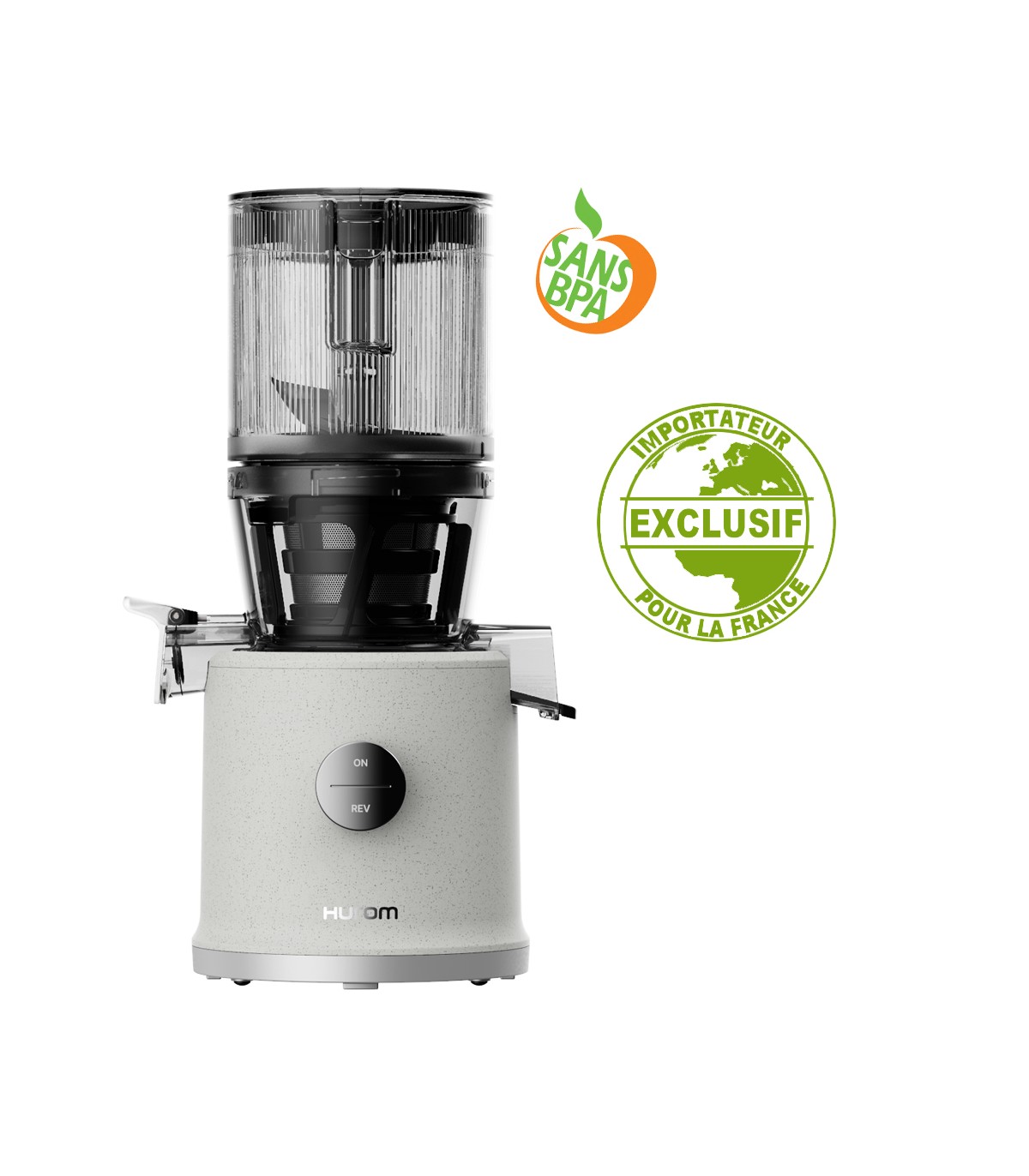 Extracteur de jus vertical Hurom H80-ST - Blanc marbré