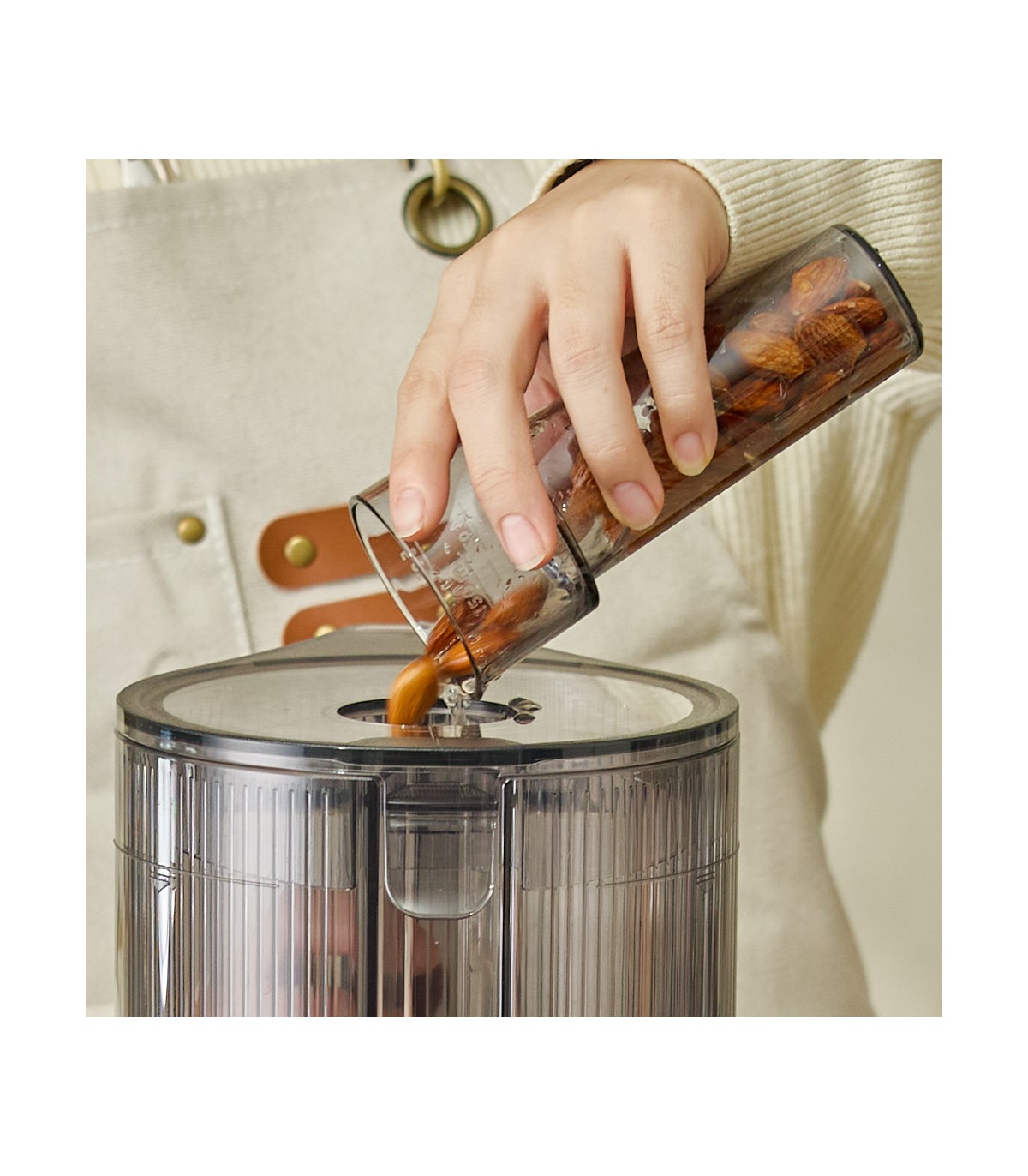 Extracteur de jus vertical Hurom H80-ST - Blanc marbré