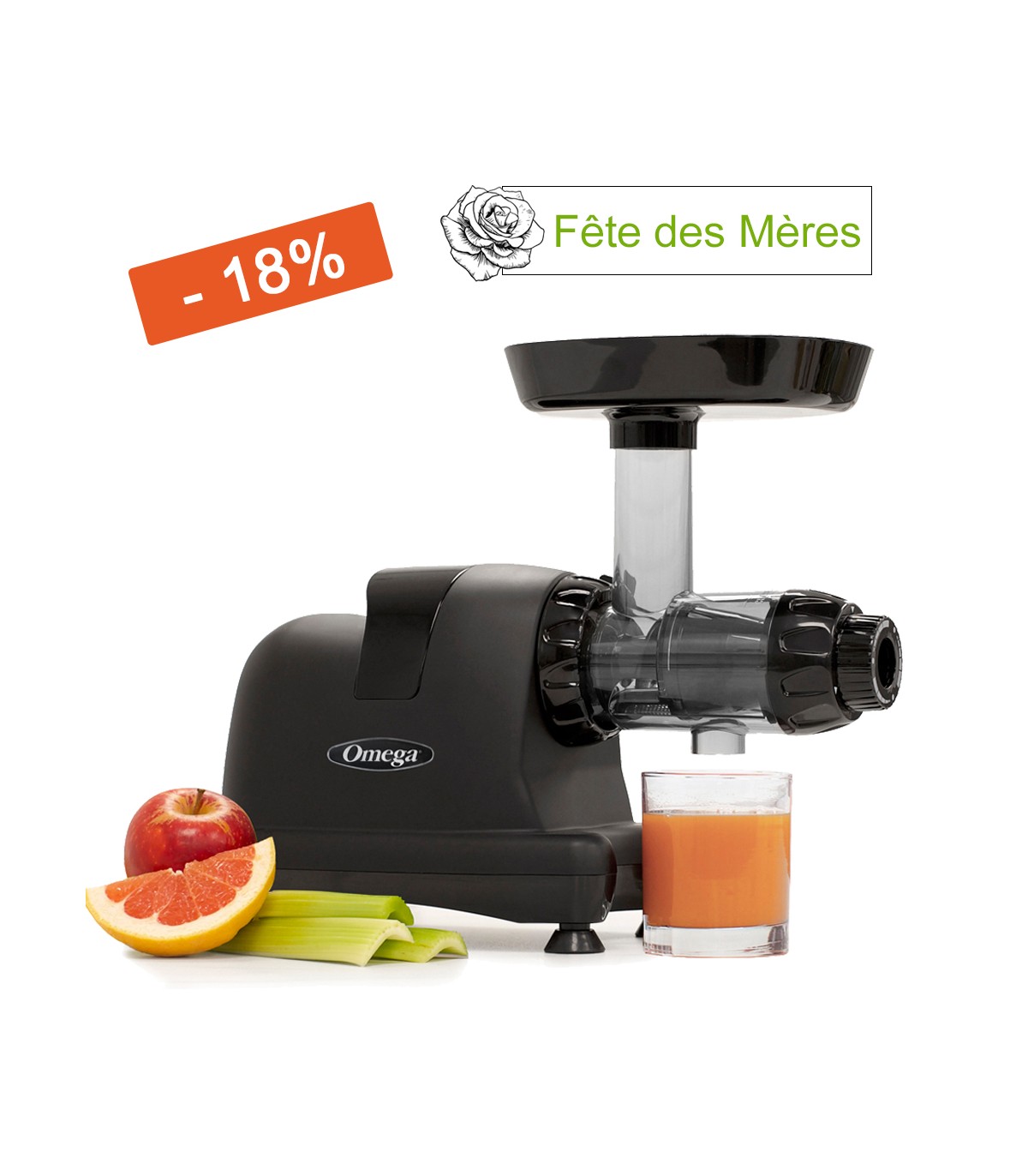 Extracteur de jus Omega J8227 Noir