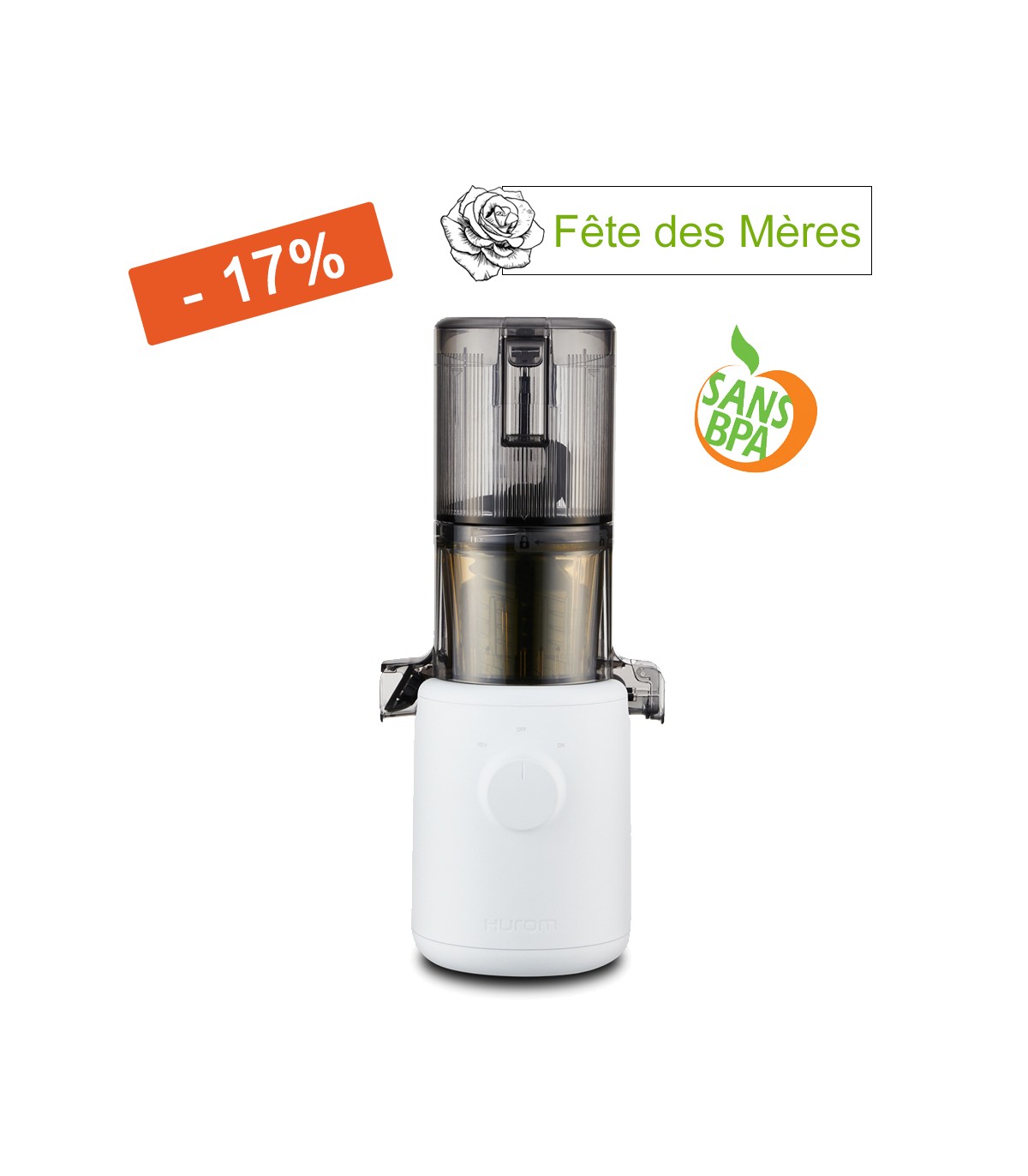 Extracteur de jus vertical Hurom H310A - Blanc