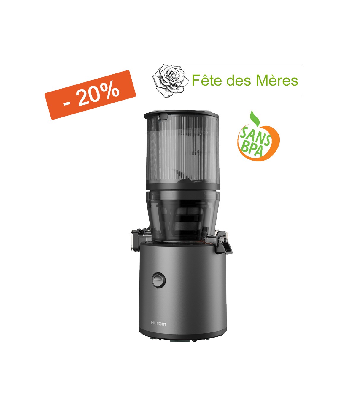 Extracteur de jus vertical Hurom H320 - Gris