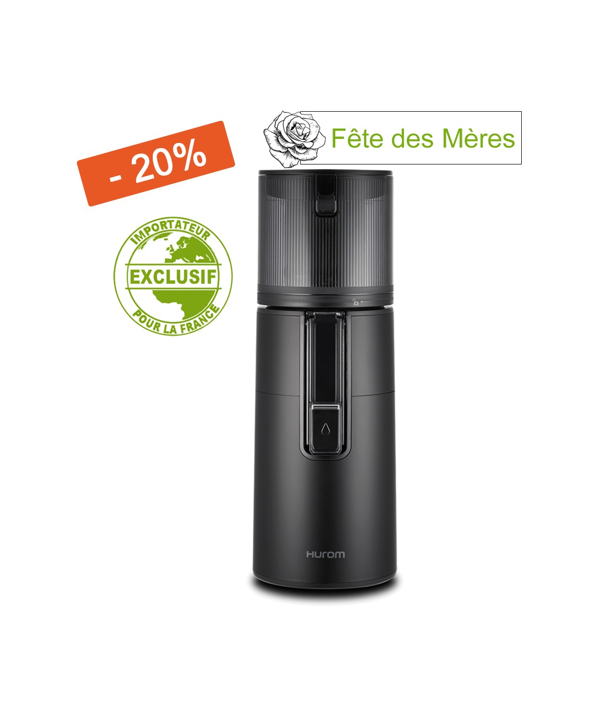 Extracteur de jus vertical Hurom H400 noir