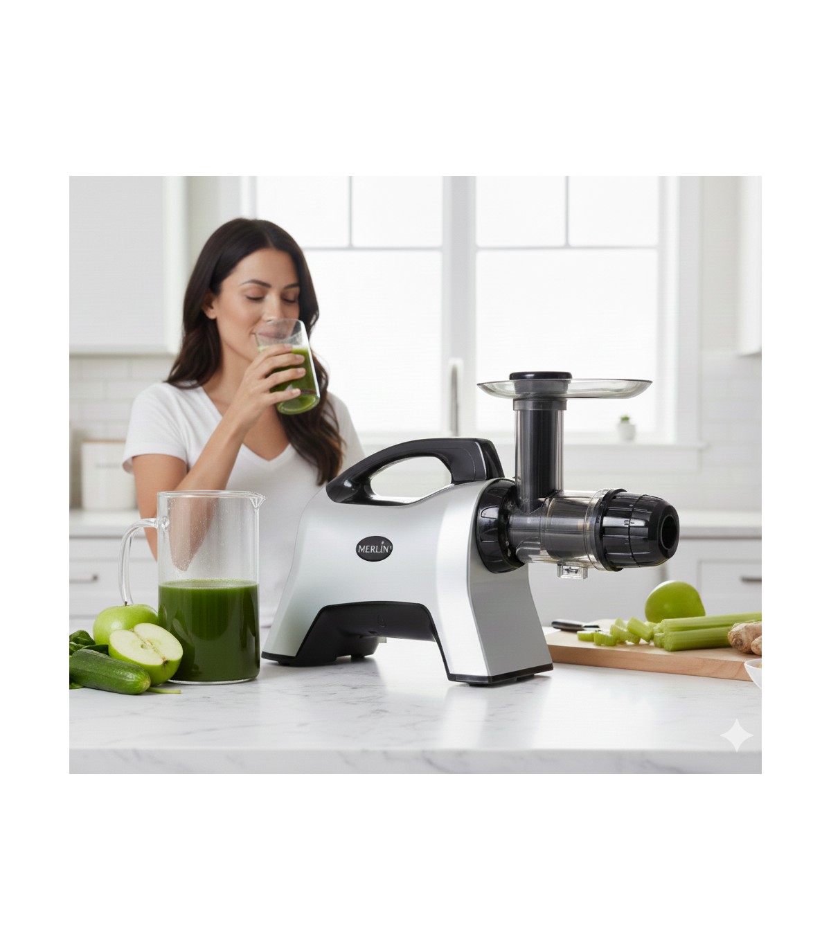 Extracteur de jus Merlin MNC700S - Gris