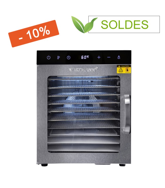 Déshydrateur Wartmann WM-2110 - 10 plateaux inox