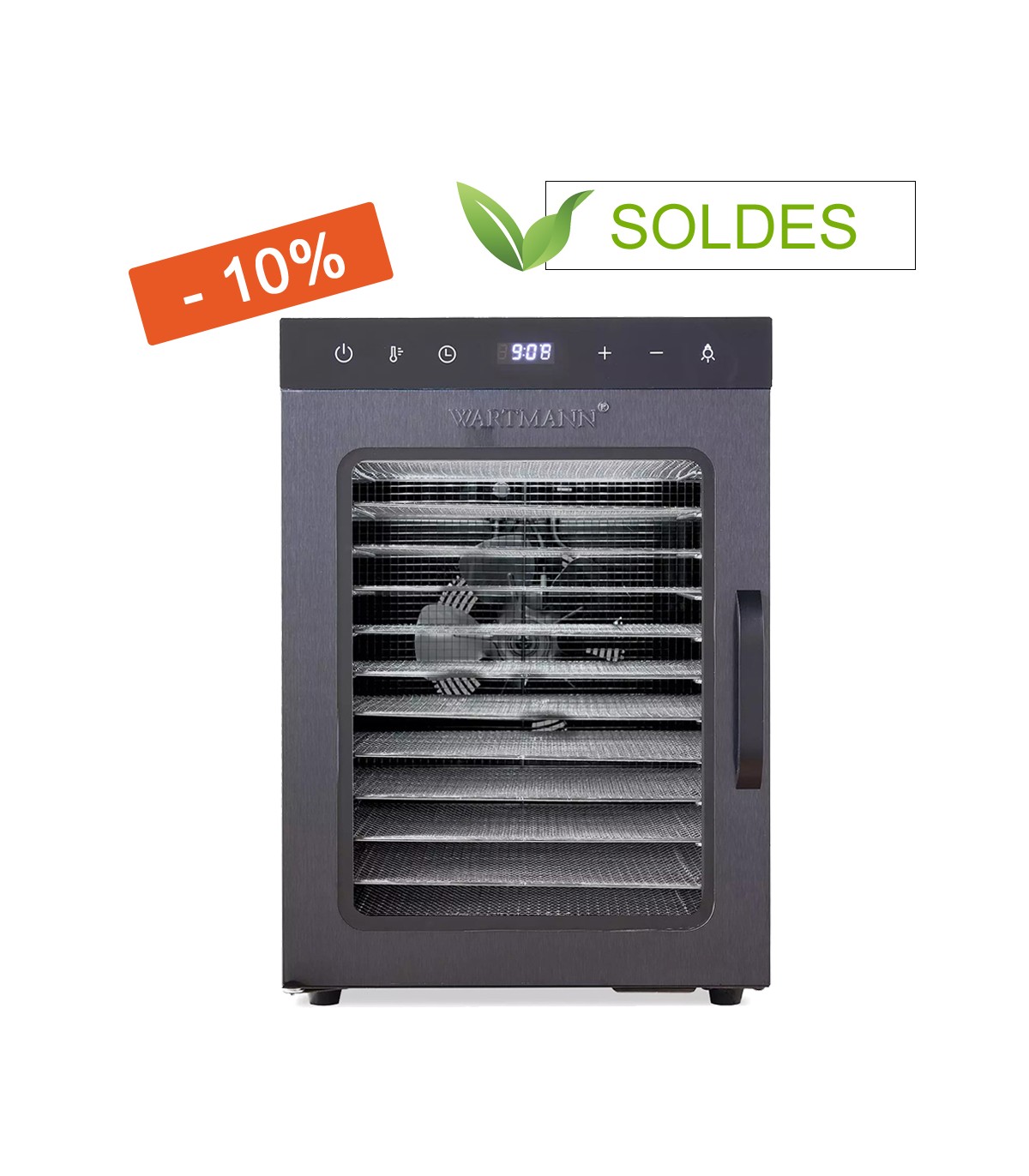 Déshydrateur Wartmann WM-2512 - 12 plateaux inox