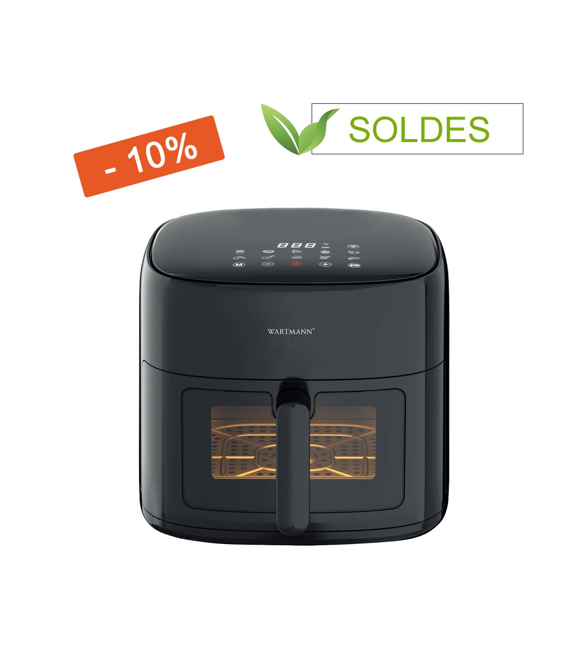 Friteuse Air Fryer céramique Wartmann WM2408 - 6L