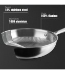 Poêle en titane Lacor Titanium 24 cm