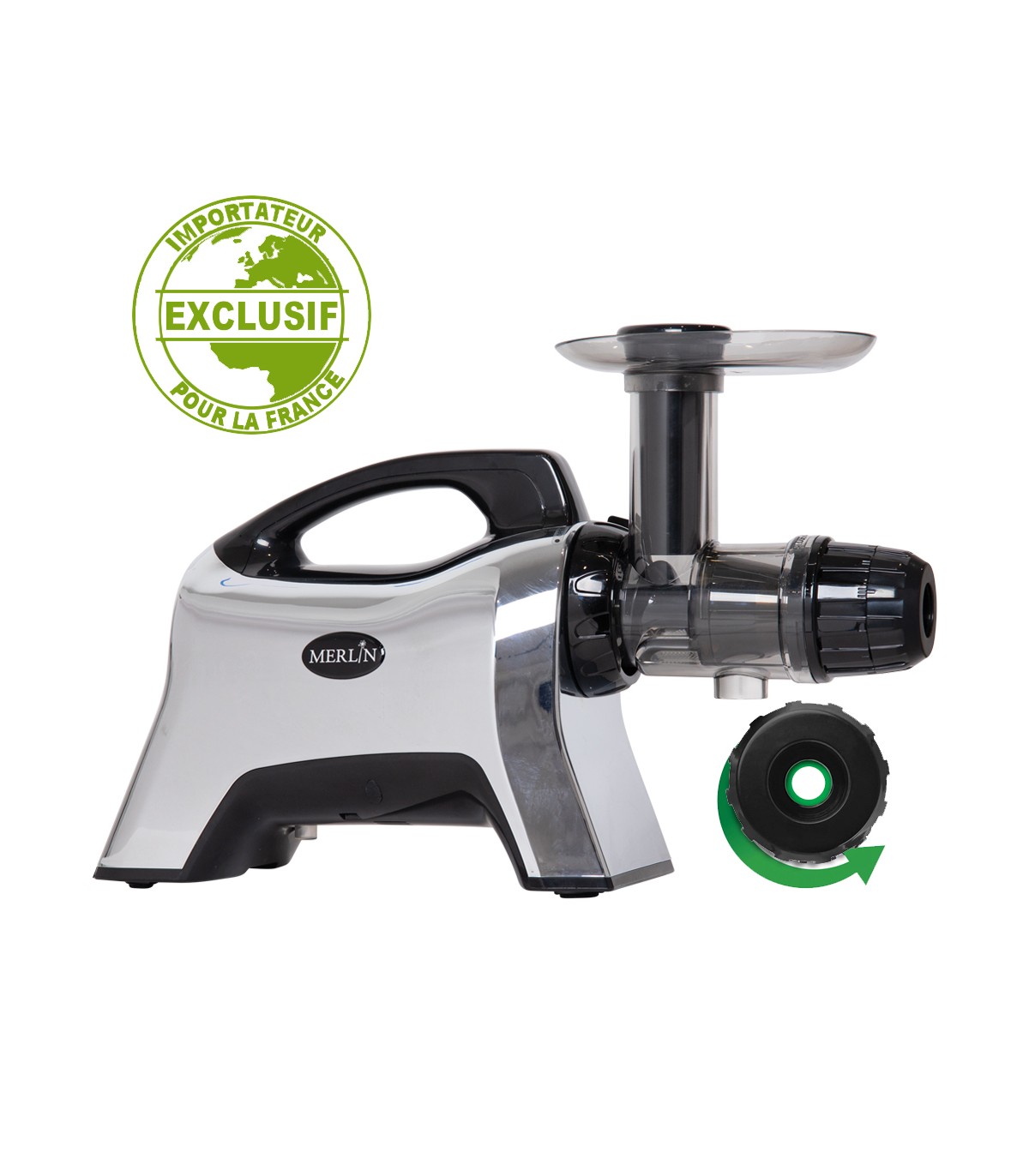 Extracteur de jus horizontal Merlin MNC700MC chromé