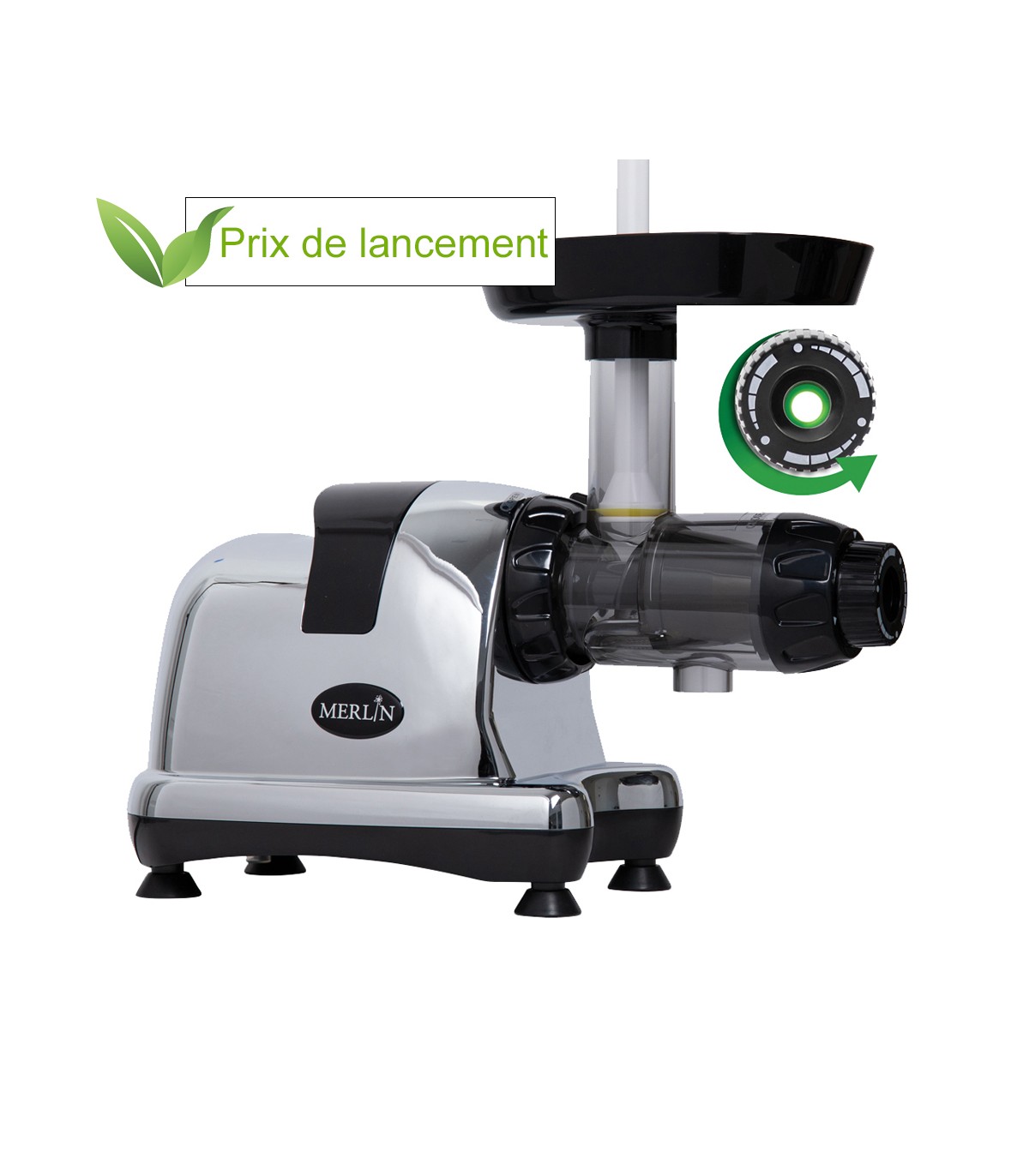 Extracteur de jus horizontal Merlin MNC500MC chromé