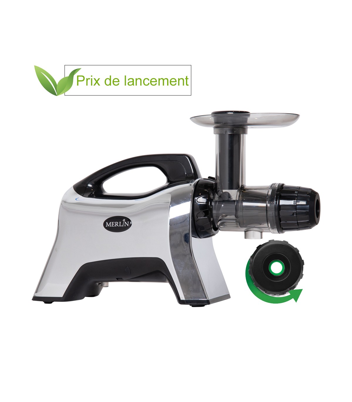Extracteur de jus horizontal Merlin MNC700MC chromé