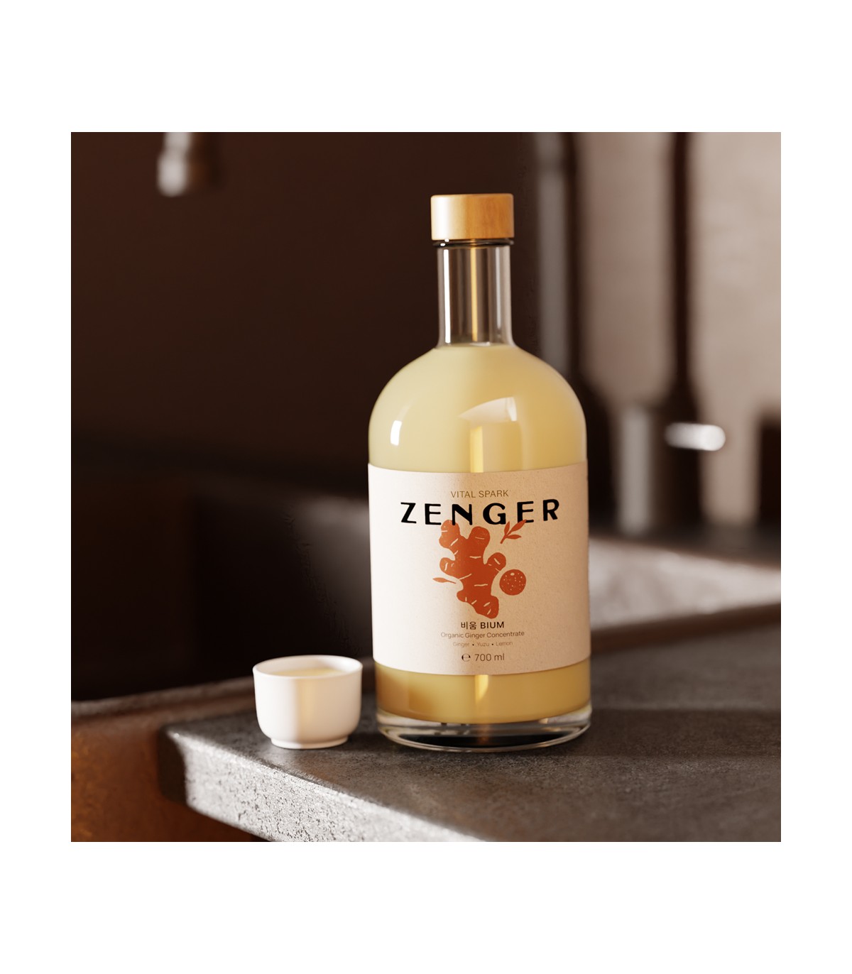 Jus concentré de gingembre Bio Zenger Bium - 700ml