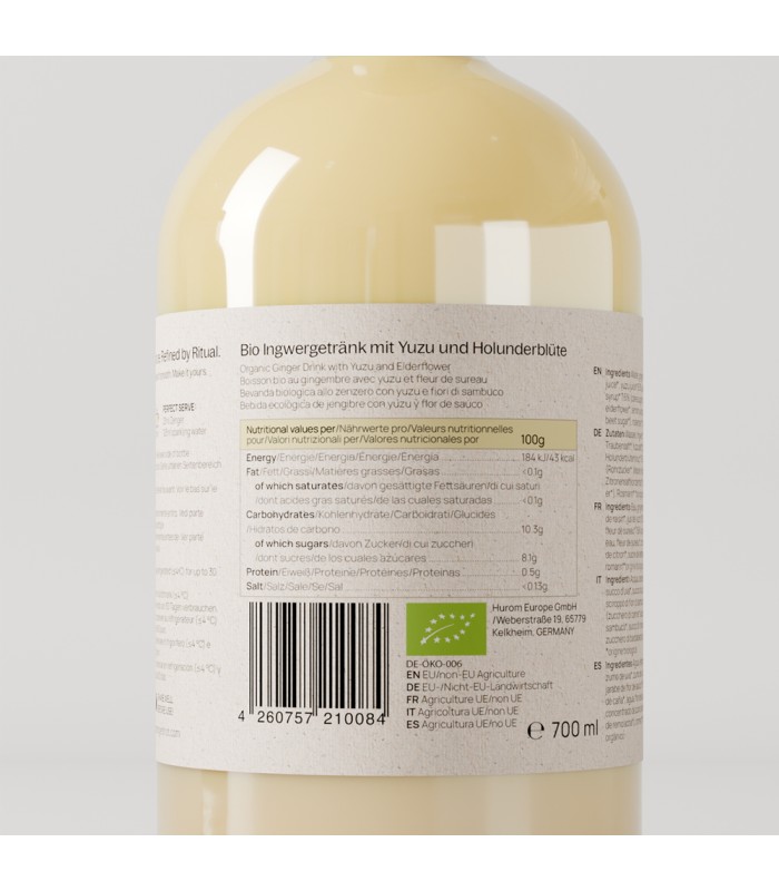 Jus concentré de gingembre Bio Zenger Cheum - 700ml