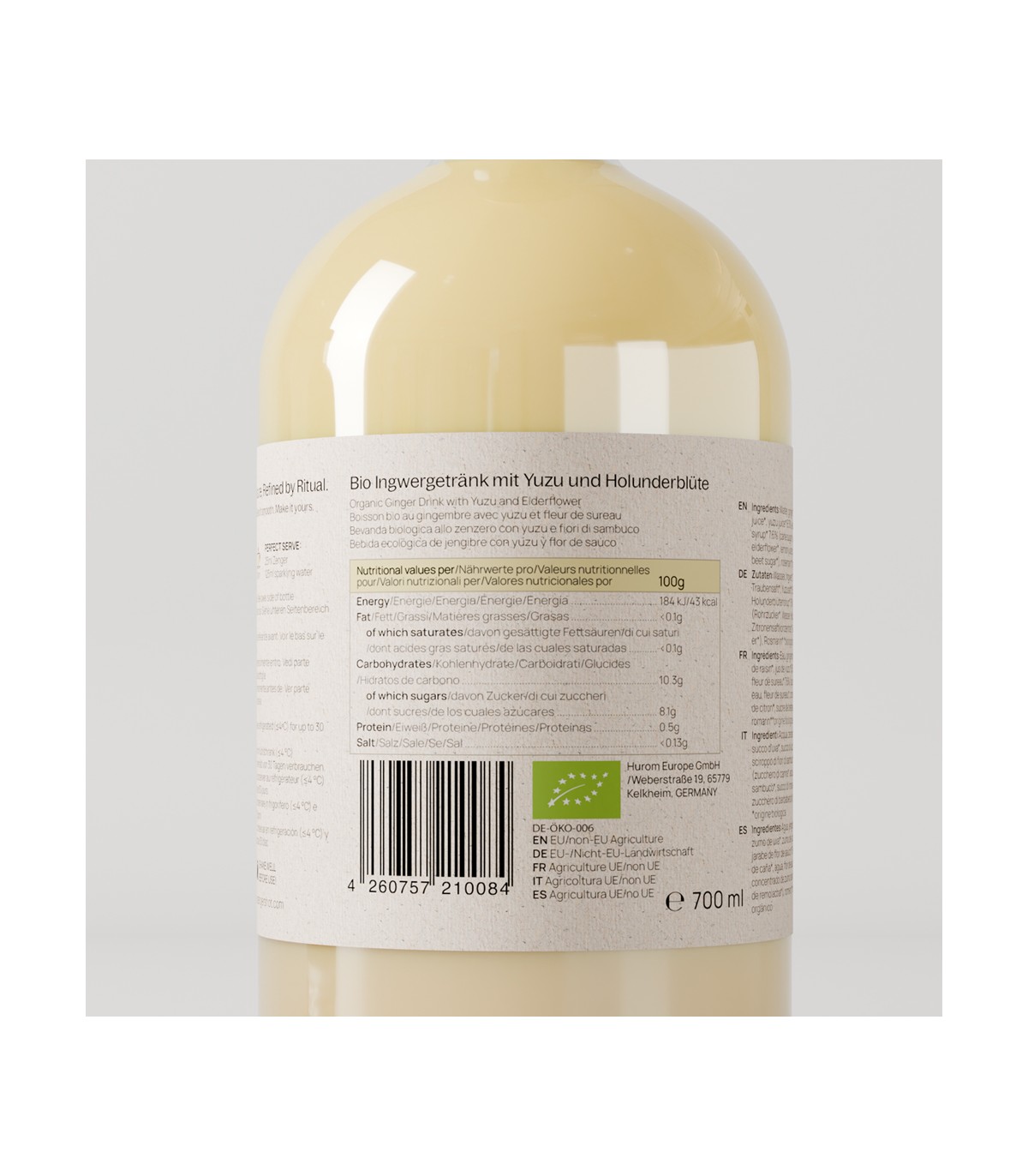 Jus concentré de gingembre Bio Zenger Cheum - 700ml