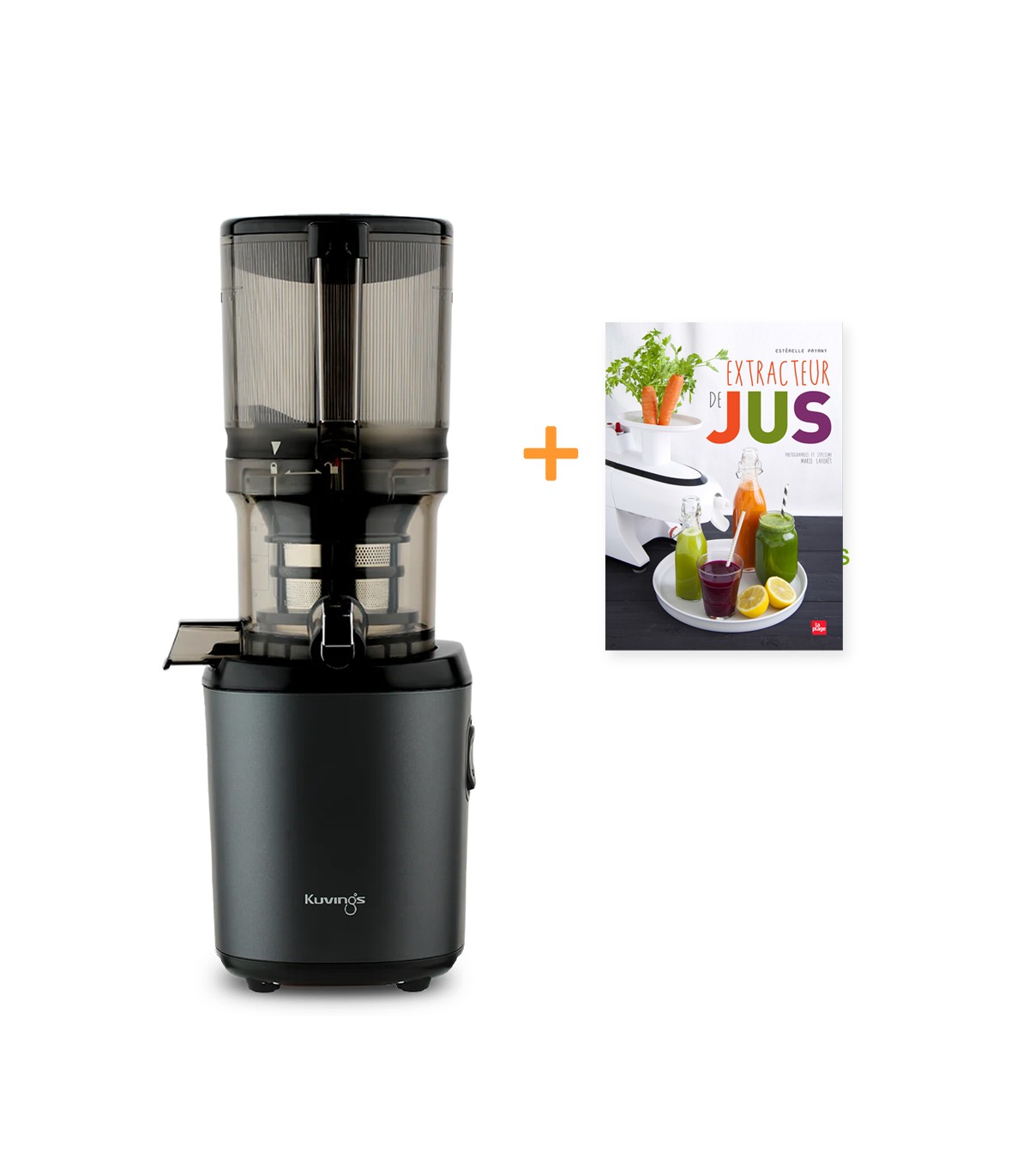 Extracteur de jus vertical Kuvings AUTO6 gris mat bol 1,7L