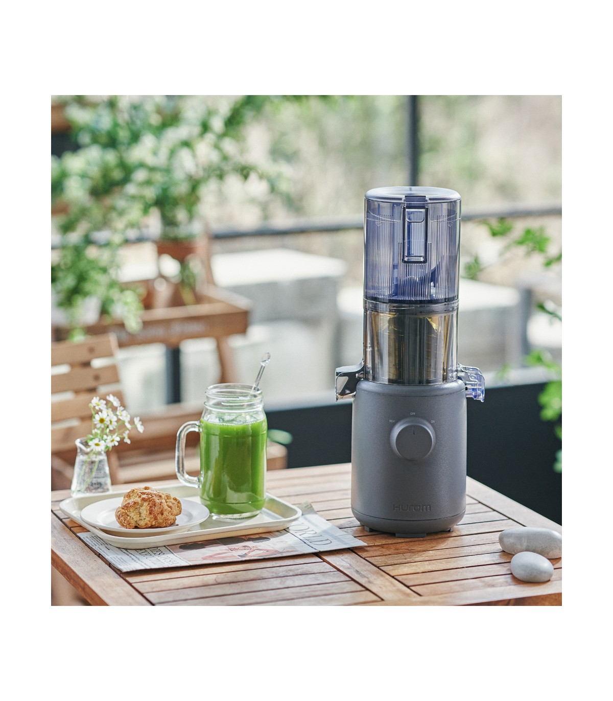OCCASION - Extracteur de jus Hurom H310A gris anthracite
