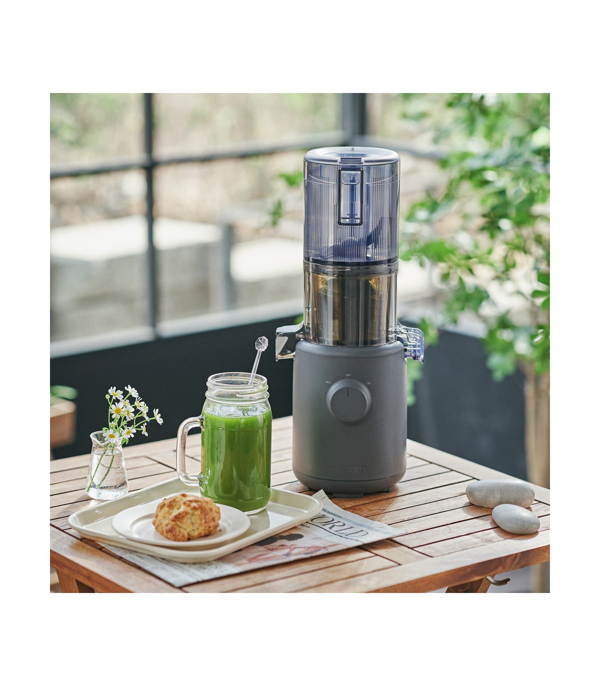 OCCASION - Extracteur de jus Hurom H310A gris anthracite
