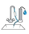 Promo-Pack ! Fontaine Inox + 1 préfiltre + 1 conductimètre
