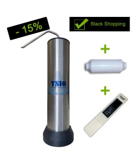 Promo-Pack ! Fontaine Inox + 1 préfiltre + 1 conductimètre