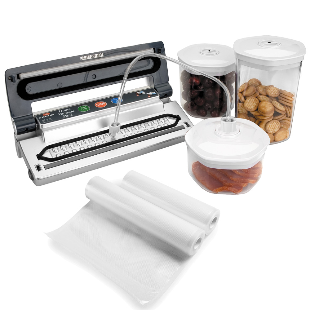 Machine Sous Vide Alimentaire Compacte - Blanche, Avec 20 Sacs - Pour Conservation Viande, Légumes, Restes